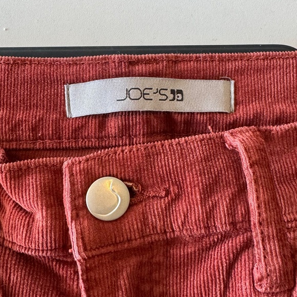 Joe's Jeans Brick Corduroy High-Rise Flare Pants Burnt Orange size 30 - Picture 6 of 9